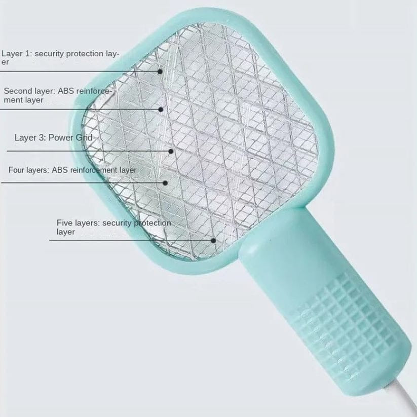 Electric Mini USB Mosquito Killer Racquet Lamp – Wireless Night Bulb & Effective Insect Catcher (Random Color) Rs 520